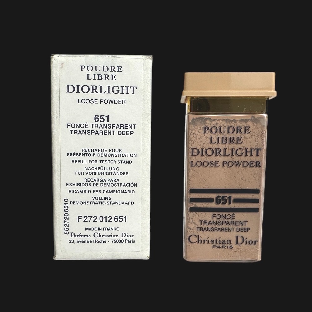 Christian Dior Poudre Libre Diorlight Loose Powder 651 Transparent Deep Vintage